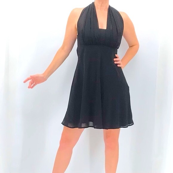 Max Mara Vintage Y2K Convertible Chiffon Evening Party Cocktail Dress - Picture 2 of 16